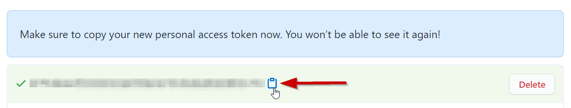 copy token
